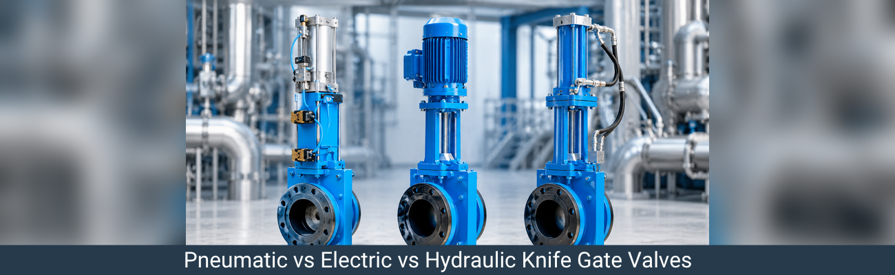 Pneumatic vs Electric vs Hydraulic Knife Gate Valve: A Complete Selection Guide